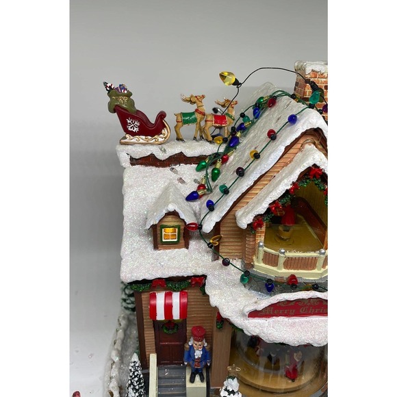 Allstate Floral~ Holiday House~ Large animated Box Victorian VNTG - Picture 3 of 12